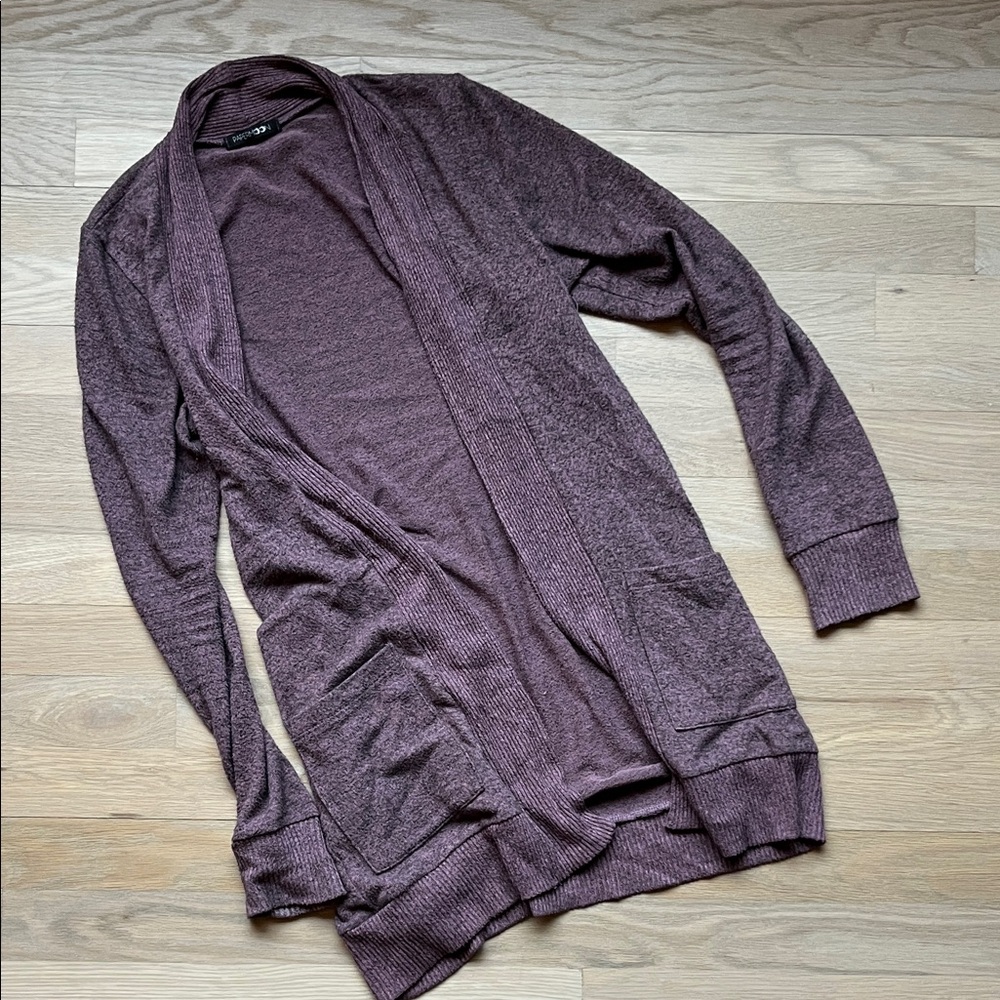 Papermoon Women's Deep Purple Cardigan